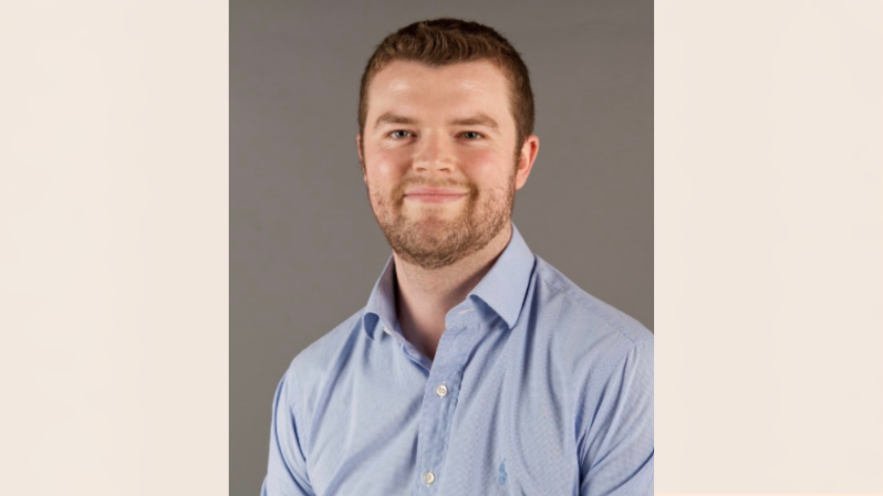 Smiling male academic